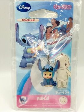 RARE Rose O'Neal Kewpie Disney Lilo & Stitch Strap Charm Key Chain Kyujyon Japan